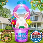 Micocah 6FT Easter Inflatable Bunny W/ Flower Basket Outdoor Decoration Led New. Price: $87.28.