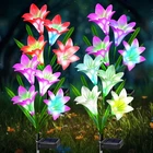 Solar Lights Outdoor Waterproof 4 Pack Multi Color Lily Flowers Ostritec Garden New. Price: $51.99.