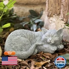 Dhoby Ghaut Cat Garden Statue Decoration Memorial Stone Peaceful Sleeping New. Price: $57.73.