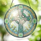 Flagwix Irish Gifts For Women - Stained Glass Window Hanging 8 Shamrock ... New. Price: $39.34.