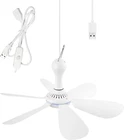 Usb Powered Ceiling Fan Portable Canopy With On/off Switch, 6 Blades Quiet New. Price: $28.32.