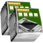 Apluschoice 2PCS 30X40FT 10-MIL Plastic Tarp Waterproof Heavy Duty Pool Cover New. Price: $429.90.