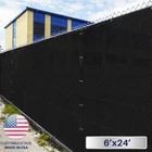 WINDSCREEN4LESS Privacy Fence 6X24' Black Heavy Duty Mesh New. Price: $49.98.