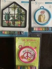 Hedgehog Greenhouse Peace Cross Stitch Kit Lot With Frames My First Nip New. Price: $18.00.