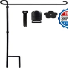 Yeahome Garden Flag Holder Stand Premium Yard Weather-proof Metal New. Price: $17.97.