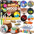 Klever Kits Wooden Glow The Dark Painting Craft For Kids Ages 6-12 New. Price: $13.69.