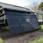 Rv Sun Shade Screen 8'X12'3''(FIT For 13' Awning),black Mesh Scr... New. Price: $93.53.