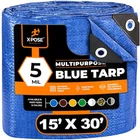 Xpose Safety BT-1530-A Tarp, Ft, Mil, Blue, Polyethylene New. Price: $41.29.