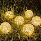 Syouhome Solar Garden Lights Outdoor Waterproof, 6 Pack Leds Cracked Glass Ba... New. Price: $67.16.