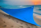 Coolaroo Triangle Party Shade Sail Heavy Duty Sun Cover Canopy Sapphire Blue Open. Price: $21.99.