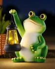 Vuees Solar Frog Garden Statue Light, Outdoor Waterproof Decorative Lantern Figu New. Price: $41.16.