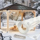 8' X 10' Clear Tarps Heavy Duty Pvc Vinyl 14 Mil Thick Tarpaulin Glass Tarpau... New. Price: $67.00.