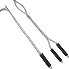 40" Tongs Pit Set, Stainless Steel Fireplace Log Grabber New. Price: $89.29.