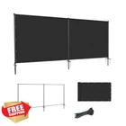 Sunnyroyal 5'X12' Privacy Fence Screen, Black Windscreen Mesh Dog Fencing Panel New. Price: $145.98.