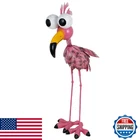 Large Flamingo Garden Statue Metal Outdoor Waterproof Yard Art Pink Law New. Price: $63.95.