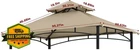 Cooshade Grill Gazebo Canopy Replacement Beige L-GG001PST-F New. Price: $46.95.