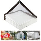 Tqatqa Clear Tarp 4X6 Ft Waterproof Uv Grommets Greenhouse New. Price: $27.99.