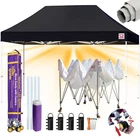 Tradesparker 8X12 Commercial Pop Tent, Led, Casters, Easy Setup, Wt Bags New. Price: $306.13.