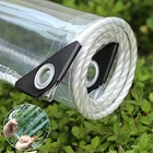 Gpqawer 6X10FT Clear Heavy Duty Vinyl Pvc TARP14MIL Tarps New. Price: $66.33.