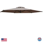 Benefitusa Umbrella Cover Canopy 8.2FT 6 Rib Patio Replacement Top Outdoor-taupe New. Price: $53.30.