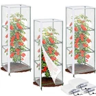 Garden Bird Netting Plant Covers 3PCS For Tomato Cage, 59" X 17.7" Reusable New. Price: $13.24.
