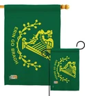 Erin Bragh Nationality Clover Lucky Gold Shamrock Garden House Yard Flag New. Price: $28.95.