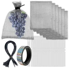 Cholic 25PCS 8 X 12 Inch Fruit Protection Wire Mesh Bags, 304 Silver New. Price: $42.99.