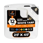 Heavy Duty White Poly Tarp 25' X 45' - Multipurpose Protective Cover Durabl... New. Price: $375.58.