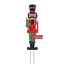 Glitzhome Metal Christmas African Nutcracker Yard Stake, 36" Multicolor New. Price: $24.00.