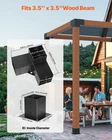 Pergola Bracket Kit, 4X4 Inch (inner Size 3.5X3.5), Log Cabin New. Price: $112.59.
