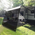Rv Awning Sun Shade Screen 9' X 14' With Zipper - Uv Blocker Complete Kit New. Price: $106.39.