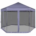 Gazebo Hexagonal Pop-up Canopy Party Tent Sunshade With 6 Sidewalls Vidaxl New. Price: $170.99.