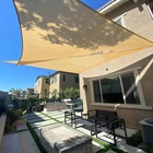 Sunlax Shade Sail 10' 14' Sand Right Triangle Canopy C... New. Price: $40.01.