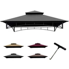Coastshade 8X5 Gazebo Canopy Top L-GG001PST-F Gray New. Price: $89.99.