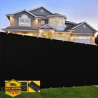 Shadespeare Custom Black Fence Screen 4'X10', Heavy Duty Privacy, Grommets New. Price: $44.99.