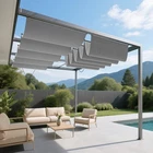 Goleray 7FT Retractable Canopy Cover With/ Steel Wire For Pergola Gazebo Patio New. Price: $380.51.