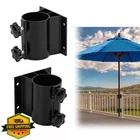 Yzzhaj 2PC Patio Umbrella Holder Deck Mount Metal Clamp Bracket New. Price: $56.99.