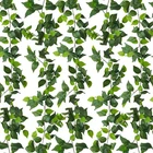 Recutms Artificial Vines Ivy Garland 6 Strands Fake With Silk Green Leav.... Price: $52.42.