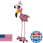 Giole Large Flamingo Garden Statue, Metal Outdoor Staute Waterproof, Pi New. Price: $68.11.