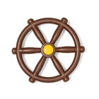 Barcaloo Kids Playground Pirate Ship Wheel Brown, Jungle Gym Steering New. Price: $47.99.