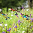 Venniy 3-PACK Stained Glass Butterfly Garden Stakes Decor Outdoor Yard Art New. Price: $30.49.