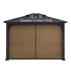 Gazebo Universal Replacement Privacy Curtain - Wonwon 10X10, Brown New. Price: $42.07.