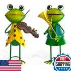 Hongland Frog Metal Yard Art - 3D Outdoor Statue Cute Figurine Ch New. Price: $64.52.