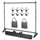 Emart Adjustable Photo Backdrop Banner Stand With X 8FT (w H) Telescopic Tub New. Price: $137.33.