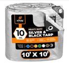 Xpose Heavy Duty 10 Mil Tarp, Silver/black, Polyethylene New. Price: $31.99.