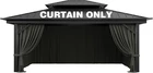 Gazebo Curtain Replacement Universal 4-PANEL Sidewalls 12' X 16',OUTDOOR New. Price: $270.99.