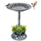 Demeyad Bird Bath For Outside With 4 Removable 20"L X 20"W 28"H, Gray New. Price: $57.11.