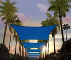 Amgo 16' X 20' Blue Rectangle Sun Shade Sail Canopy, UPF50+ Uv Protection, Water Open. Price: $17.99.
