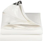 20 Mil Heavy Duty White Tarp W/ Reinforced Edges Coated Uv Sun Shade Poly Canopy New. Price: $199.49.