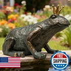 Lune Cle Crouching Frog Prince Garden Statue, Yard Decorations Outdoor Decor, We New. Price: $45.01.